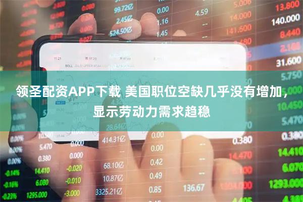 领圣配资APP下载 美国职位空缺几乎没有增加，显示劳动力需求趋稳